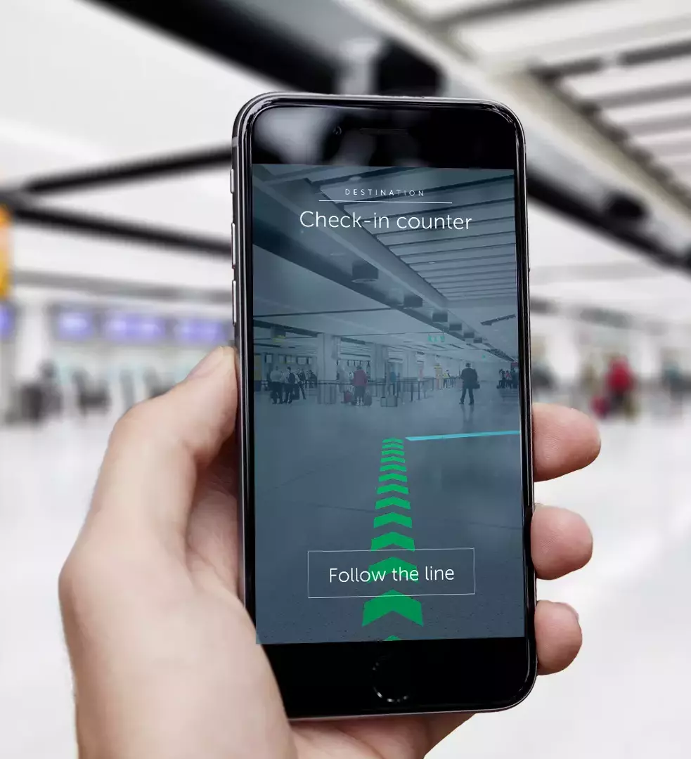 augmented reality way finding directions software