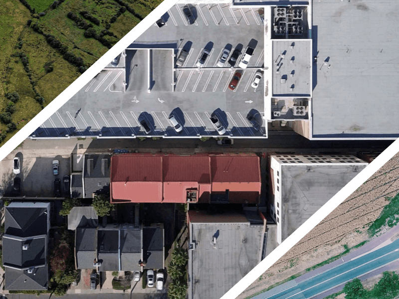 Drone aerial photography banner