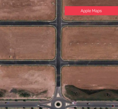 Apple Maps vs Mobi Drone Before