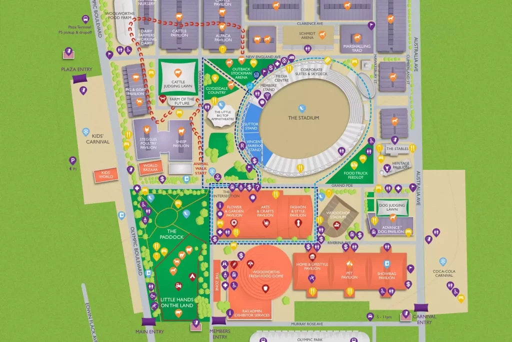 Sydney Royal Easter Show Custom Map