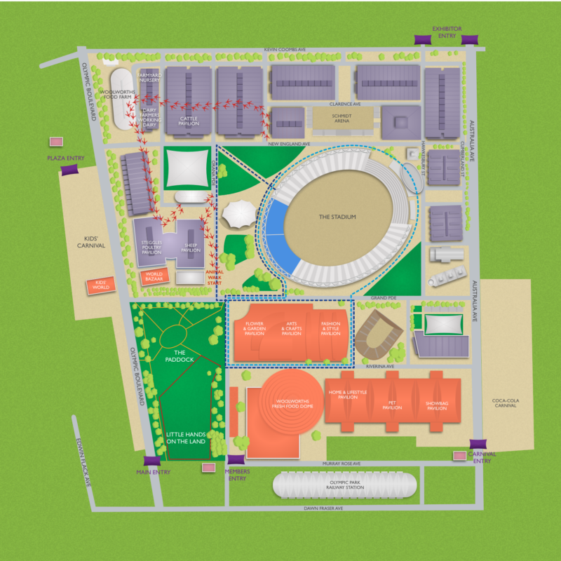 Sydney Royal Easter Show Custom Map 2022