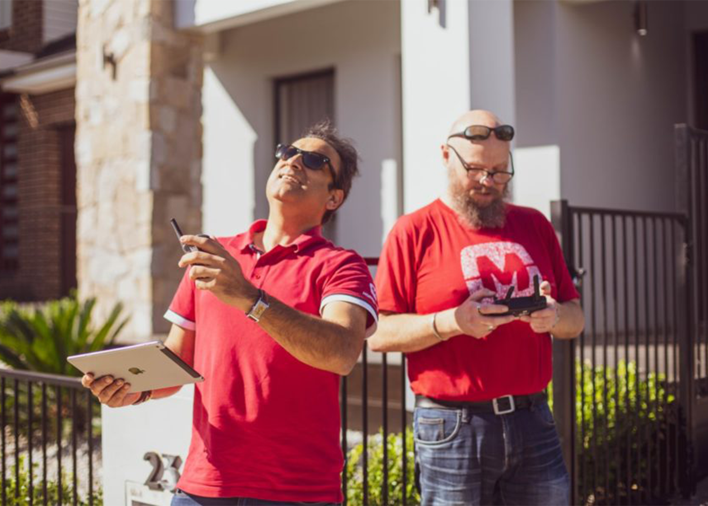 Director and Innovation Expert – Mike Vasavada on site with Drone Mapping team