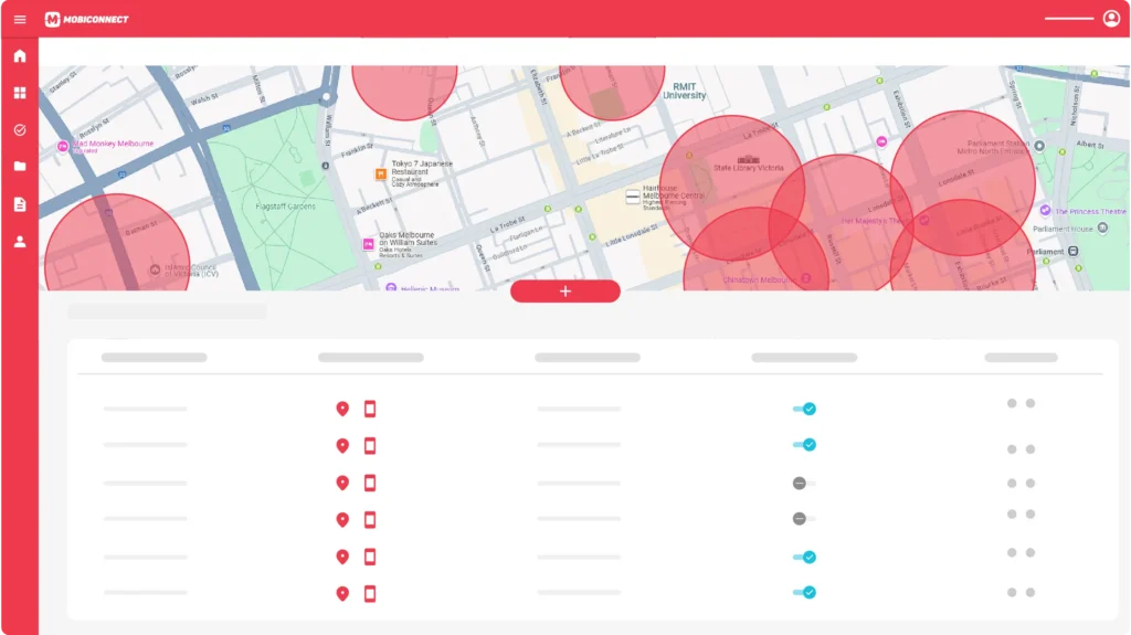 Custom map for private venues and events with wayfinding