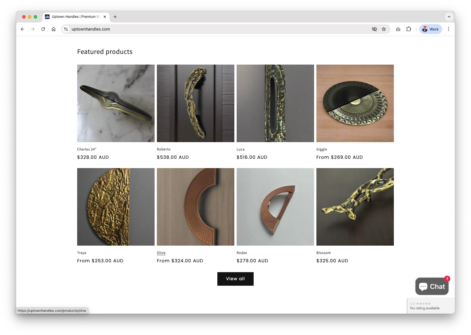 Mobiddiction shopify portal for Uptown Handles