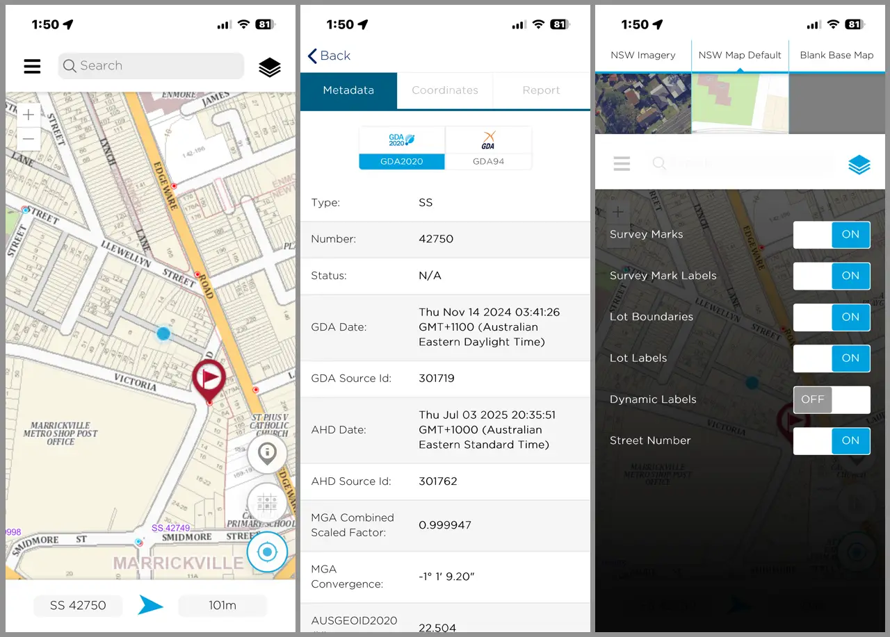 NSW Survey Marks app